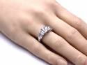 9ct White Gold CZ Dress Ring