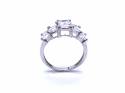 9ct White Gold CZ Dress Ring