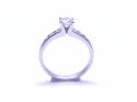 18ct White Gold Diamond Solitaire Ring 0.50ct
