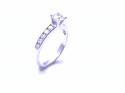 18ct White Gold Diamond Solitaire Ring 0.50ct