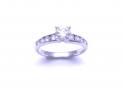 18ct White Gold Diamond Solitaire Ring 0.50ct