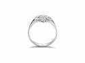 18ct White Gold Diamond Cluster Ring 0.91ct