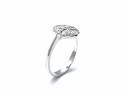 18ct White Gold Diamond Cluster Ring 0.91ct