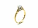 18ct Yellow Gold Diamond Solitaire Ring