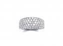 18ct White Gold Diamond Pave Ring