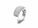 18ct White Gold Diamond Pave Ring