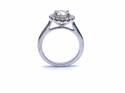 18ct White Gold Diamond Halo Solitaire Ring 1.82ct
