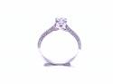 Platinum Diamond Solitaire Ring 0.82ct