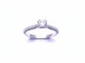 Platinum Diamond Solitaire Ring 0.82ct