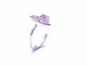 9ct Pink Topaz Heart Ring