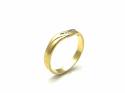 18ct Yellow Gold Diamond Wishbone Ring