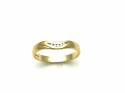 18ct Yellow Gold Diamond Wishbone Ring