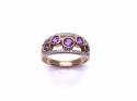 9ct Rose Gold Amethyst and Diamond Ring