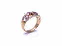 9ct Rose Gold Amethyst and Diamond Ring