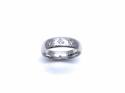 18ct White Gold Diamond Band Ring