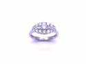 18ct White Gold Diamond Cluster Ring 1.00ct