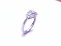 18ct White Gold Diamond Cluster Ring 1.00ct