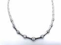 18ct White Gold Diamond Necklet 2.18ct