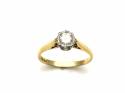 18ct Yellow Gold Diamond Solitaire Ring