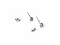 9ct White Gold Diamond Solitaire Earrings 0.33ct