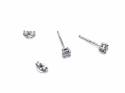 9ct White Gold Diamond Solitaire Earrings 0.29ct