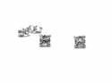 9ct White Gold Diamond Solitaire Earrings 0.29ct