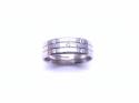 9ct White Gold Diamond Wedding Ring