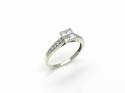 9ct White Gold Diamond Ring 0.40ct