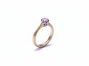 18ct Yellow Gold Diamond Solitaire Ring