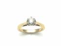 18ct Yellow Gold Diamond Solitaire Ring