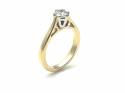 18ct Yellow Gold Diamond Solitaire Ring