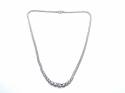 18ct White Gold Graduated Diamond Necklet 3.04ct