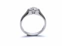 Platinum Diamond Tension set Solitaire Ring 0.40ct