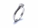 Platinum Diamond Tension set Solitaire Ring 0.40ct