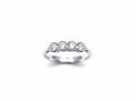 18ct White Gold Diamond 4 Stone Ring 0.48ct