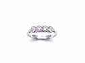 18ct White Gold Diamond 4 Stone Ring 0.48ct