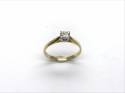 18ct Yellow Gold Diamond Solitaire Ring