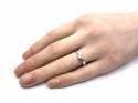 18ct White Gold Wishbone Wedding Ring