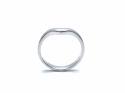 18ct White Gold Wishbone Wedding Ring