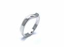 18ct White Gold Wishbone Wedding Ring