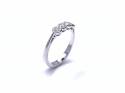 18ct White Gold Diamond Four Stone Ring 0.48ct