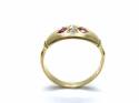 Edwardian 18ct Yellow Gold Ruby & Diamond Ring