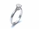 18ct White Gold Diamond Solitaire Ring