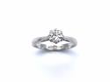 18ct White Gold Diamond Solitaire Ring