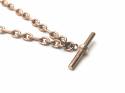 9ct Rose Gold Necklet with T Bar 22inch
