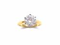 18ct Yellow Gold Diamond Solitaire Ring 2.28ct