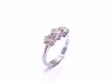 18ct White Gold Diamond 3 Stone Ring 1.89ct