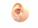 18ct White Gold Diamond Cluster Earrings 1.43ct