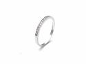 18ct White Gold Diamond Half Eternity Ring