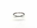 Platinum Diamond Half Eternity Ring 0.16ct